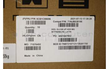 Lenovo 5CB1C88696 COVER UpperCaseASM_LA SPA C21A4 HDMGNBL