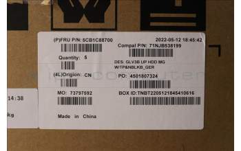 Lenovo 5CB1C88700 COVER UpperCaseASM_GER C21A4 HD MGNBL