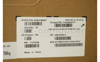 Lenovo 5CB1C89927 COVER Upper Case ASM_UKR C 21A2 MGBL