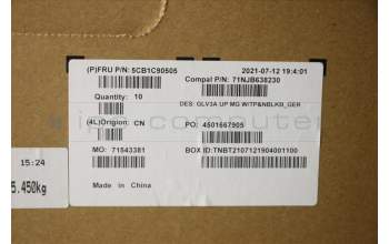 Lenovo 5CB1C90505 COVER Upper Case ASM_GER C 21A2 MGNBL