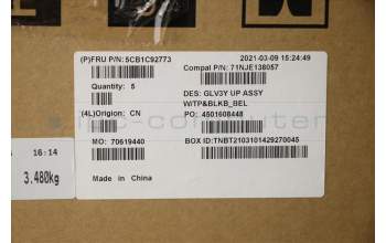 Lenovo 5CB1C92773 COVER Upper Case ASM_BEL C 20WE BLKB N