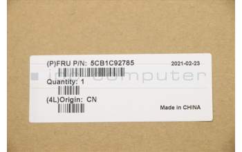 Lenovo 5CB1C92785 COVER UpperCaseASM_EUROENG C20WE AB BL N