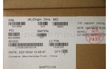 Lenovo 5CB1C94084 COVER Upper Case ASM_TUR L82K8 GY RGB