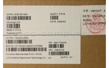 Lenovo 5CB1D01924 COVER Upper Case ASM_ITA L82K0 PHABU