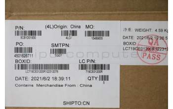 Lenovo 5CB1D01930 COVER Upper Case ASM_SLV L82K0 PHABU