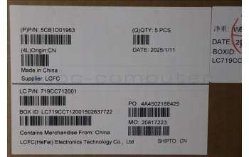 Lenovo 5CB1D01963 COVER UpperCaseASM_CZE/SLKL82C7IGTEXLIPC