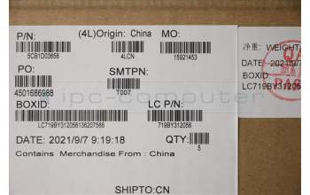 Lenovo 5CB1D03658 COVER Upper Case ASM_ENG L81W1 NFPBKLIPC