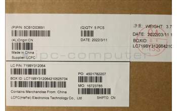 Lenovo 5CB1D03691 COVER Upper Case ASM_ITA L81W1 NFPPGLIPC