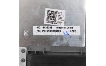 Lenovo 5CB1D03705 COVER Upper Case ASM_GRE L81W1 NFPPGLIPC