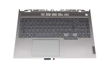 5CB1D04541 teclado incl. topcase original Lenovo DE (alemán) gris/canaso con retroiluminacion