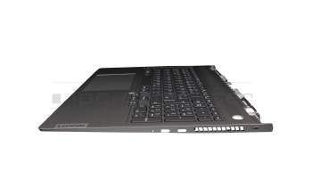 5CB1D04541 teclado incl. topcase original Lenovo DE (alemán) gris/canaso con retroiluminacion