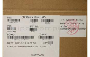 Lenovo 5CB1D05075 COVER Upper Case ASM_NORDIC L82JH BU WH