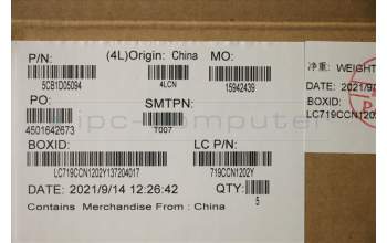 Lenovo 5CB1D05094 COVER Upper Case ASM_USA ENG L82JH SG BU
