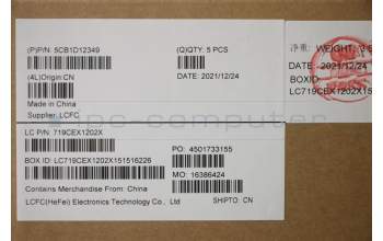 Lenovo 5CB1D12349 COVER Upper Case ASM_SPA L82JK BU WH