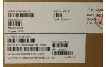 Lenovo 5CB1D12375 COVER Upper Case ASM_KOR L82JK SG BU