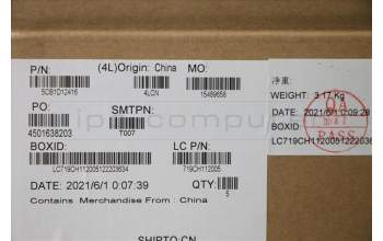 Lenovo 5CB1D12416 COVER Upper Case ASM_BUL L82N7 SG