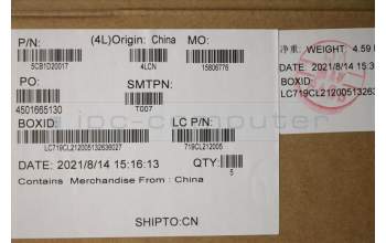 Lenovo 5CB1D20017 COVER UpperCaseASM_EU ENGL82JM PHA_BU