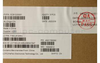 Lenovo 5CB1D20051 COVER Upper Case ASM_FRA/ENGL82JN PHA_BU