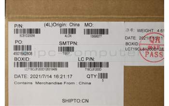 Lenovo 5CB1D20056 COVER Upper Case ASM_GER L82JN PHA_BU