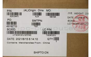 Lenovo 5CB1D34470 COVER Upper Case ASM_ITA L82NJ L/S DIS