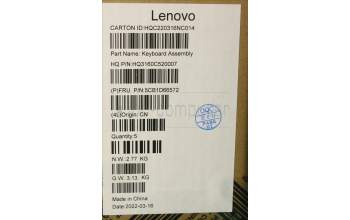 Lenovo 5CB1D66572 COVER Upper Case ASM_GRE_H20WJ SG