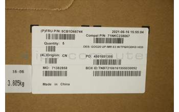 Lenovo 5CB1D66744 COVER Upper Case ASM_HBW C 82K2 E3 RGB