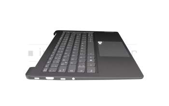 5CB1D66786M0SL teclado incl. topcase original Lenovo DE (alemán) gris/canaso con retroiluminacion