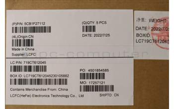 Lenovo 5CB1F27112 COVER Upper Case ASM_CZE/SLK L82LX NFPAB