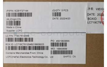 Lenovo 5CB1F27144 COVER Upper Case ASM_BUL L82LX NFPCG