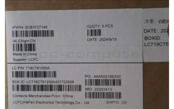 Lenovo 5CB1F27146 COVER Upper Case ASM_FRA/ARA L82LX NFPCG