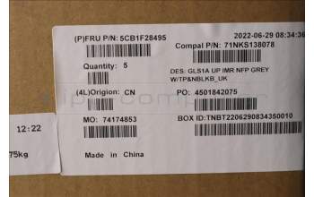 Lenovo 5CB1F28495 COVER UpperCaseASM_UKE C82R0 NFP CG