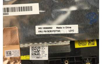 Lenovo 5CB1F37743 COVER Upper Case ASM_GER L82RF SG w/RGB