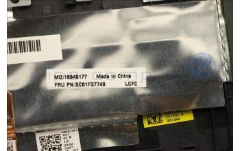 Lenovo 5CB1F37749 COVER Upper Case ASM_ITA L82RF SG w/RGB