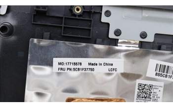 Lenovo 5CB1F37750 COVER Upper Case ASM_JPN L82RF SG w/RGB