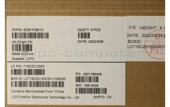 Lenovo 5CB1F38513 COVER Upper Case ASM_TC L82RF SG w/RGB