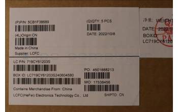 Lenovo 5CB1F38689 COVER Upper Case ASM_THAI L82RB CLGY