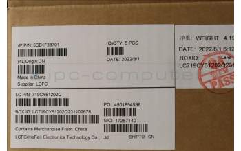 Lenovo 5CB1F38701 C-Cover with keyboard,French,Cloud Grey,RGB Backlight