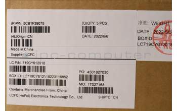 Lenovo 5CB1F39075 COVER Upper Case ASM_GER L82RB STGY RGB