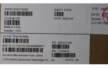 Lenovo 5CB1F39087 COVER Upper Case ASM_RUS L82RB STGY RGB