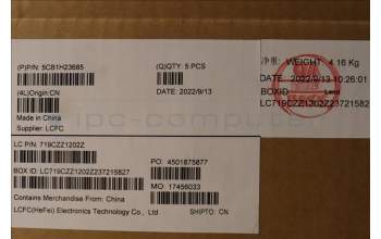 Lenovo 5CB1H23685 COVER Upper Case ASM_KOR L82RC STGY RGB