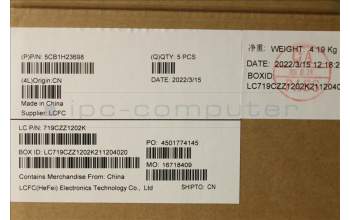 Lenovo 5CB1H23698 COVER Upper Case ASM_USA ENGL82RCSTGYRGB