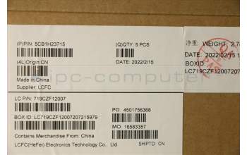 Lenovo 5CB1H23715 COVER Upper Case ASM_POR L82LU GREY