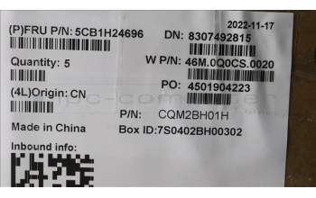 Lenovo 5CB1H24696 COVER Upper Case ASM_GRE W 21AT SG