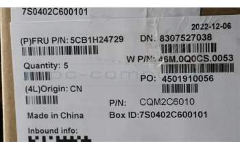 Lenovo 5CB1H24729 COVER Upper Case ASM_GER W 21AT CG