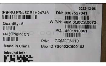 Lenovo 5CB1H24748 COVER Upper Case ASM_FRA W 21AT CG