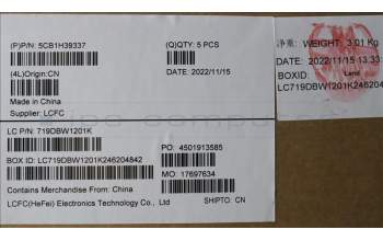 Lenovo 5CB1H39337 COVER Upper Case ASM_GER L82RJ FP AB BL
