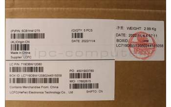 Lenovo 5CB1H41275 COVER Upper Case ASM_ITA L82RJ FP AB BL