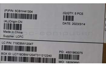 Lenovo 5CB1H41304 COVER Upper Case ASM_POR L82RJ FP AG