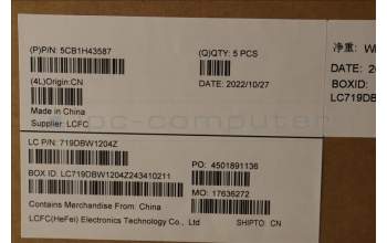 Lenovo 5CB1H43587 COVER Upper Case ASM_UKE L82RJ FP MB BL
