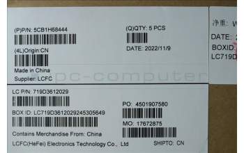 Lenovo 5CB1H68444 COVER Upper Case ASM_POR L82RD CG WH